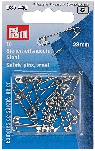 Prym Safety Pins, Metallo, Silver, 9.3 x 5.7 x 0.7 cm