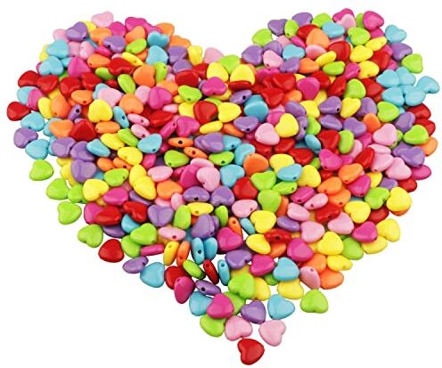 Yixuan LLC Colorato Acrilico Perle 450pcs 12mm Perline Artigianali Perline di Plastica per la Creazione di Gioielli, Oggettistica per la Casa, Braccialetto per Bambini, Collana, Ciondolo