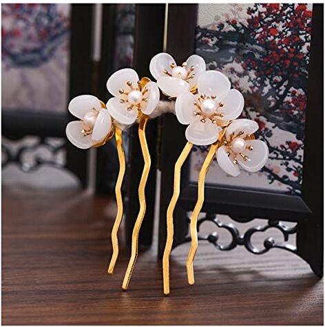 DNCG Vintage Gold Hair Combs for Wedding Headpiece Flower Handmade Combs Baroque Crystal Veil Women Jewelry Party (Color : 347)