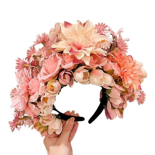 Rebellious Primavera Bohemians Flower Beach Florals Ghirlande Rose Flower Fascia di Fiori Corone di Nozze per le Donne E Bidal Fiore Artificiale Fascia