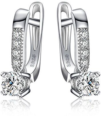 JewelryPalace 1ct Cubic Zirconia CZ Orecchini a Cerchio Regalo Per Donne Argento Sterling 925