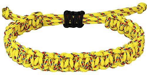 Shine Bracciale da Uomo in Corda Nautica, Bracciale in Filo di Paracord Intrecciato a Mano, Bracciale da Surf Esterno Regolabile Impermeabile.