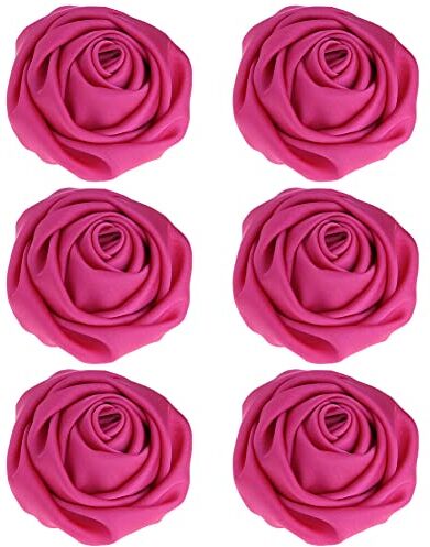 Katutude 6 clip per capelli con rose e fiori, fermagli per capelli, a forma di fiore, spilla per capelli, accessori per donne, ragazze, viaggi, matrimoni, balli, feste, San Valentino