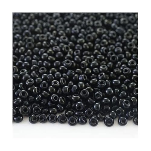 Generic 100 grammo Gocce di semi preziosa (come perle Magatama), Nero 6.1 mm (PRECIOSA seed beads Drops (like MAGATAMA beads) black)