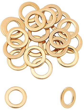 UNICRAFTALE Circa 20pcs 14mm Anelli di Collegamento Dorati Anello Fascino in Metallo Cornici per Cerchi in Acciaio Inossidabile Connettori O Modello Anello Collegamenti per Gioielli