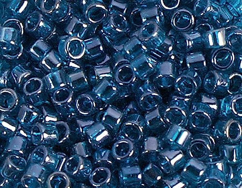 INNSPIRO Perline giapponesi cilindro Treasure brillante turchese blu 3,3mm.8/0 100gr.