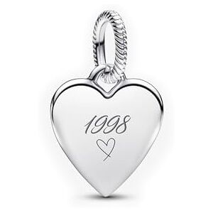 PANDORA Collana Engravable Heart Sterling Silver Pendant Marca, Talla única, Metallo, Nessuna pietra preziosa PANDORA Collana Engravable Heart Sterling Silver Pendant Marca, Talla única, Metallo, Nessuna pietra preziosa