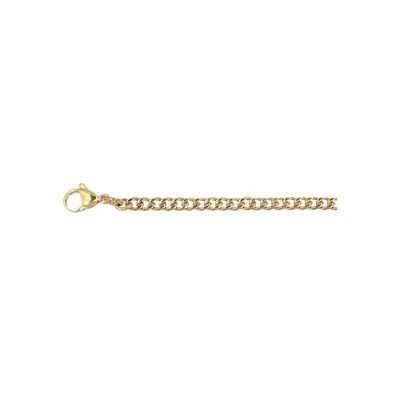 iXXXi Men Collana Flat Chain Oro 60 cm, 60cm, Acciaio inossidabile, Nessuna pietra preziosa iXXXi Men Collana Flat Chain Oro 60 cm, 60cm, Acciaio inossidabile, Nessuna pietra preziosa