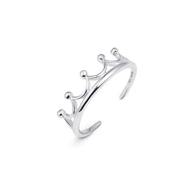 Amberta Anello Piede per Donna in Argento Sterling 925 Regolabile Gioielli Estivi Donna Onda Cuore Fiore Delfino Corona Amberta Anello Piede per Donna in Argento Sterling 925 Regolabile Gioielli Estivi Donna Onda Cuore Fiore Delfino Corona