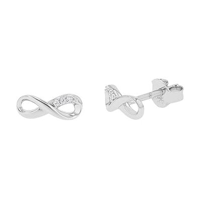 TOM TAILOR Orecchini da Donna in Argento 925 con Zircone Orecchino a Perno ad Infinito TT-E0023 TOM TAILOR Orecchini da Donna in Argento 925 con Zircone Orecchino a Perno ad Infinito TT-E0023