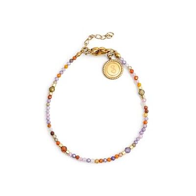 SINGULARU Bracciale Crystal Summer. Acciaio con Finitura in Oro 8Kt. Dettagli in Cristalli Colorati. Lunghezza 2 cm. Gioielli per Donna SINGULARU Bracciale Crystal Summer. Acciaio con Finitura in Oro 8Kt. Dettagli in Cristalli Colorati. Lunghezza 2 cm. Gioielli per Donna