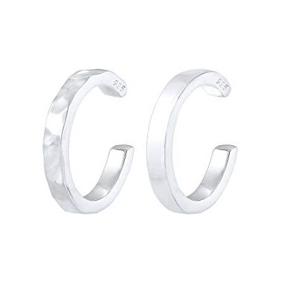 Elli Orecchini Donna Earcuff Set Basic Tendenza in Argento Sterling 925 Elli Orecchini Donna Earcuff Set Basic Tendenza in Argento Sterling 925