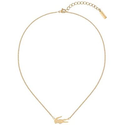 Lacoste Collana da donna Collezione CROCODILE Carnation Gold Taglia unica Lacoste Collana da donna Collezione CROCODILE Carnation Gold Taglia unica