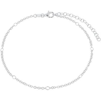 amor Cavigliera in argento sterling 925 da donna, gioiello estivo, 22+5 cm, Argentata, Confezionata in una scatola regalo per gioielli, amor Cavigliera in argento sterling 925 da donna, gioiello estivo, 22+5 cm, Argentata, Confezionata in una scatola regalo per gioielli,
