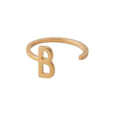 Design Letters Anello A-Z (Oro) B Design Letters Anello A-Z (Oro) B