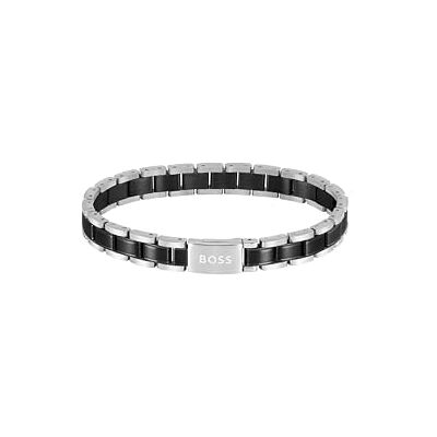 Boss Jewelry Braccialetto a maglie da uomo Collezione METAL LINKS ESSENTIALS in Acciaio Inossidabile, nero, blu e oro giallo Boss Jewelry Braccialetto a maglie da uomo Collezione METAL LINKS ESSENTIALS in Acciaio Inossidabile, nero, blu e oro giallo
