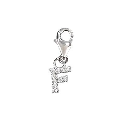 Depesche Charms Express Yourself-Ciondolo per collane e bracciali, Lettera F, Placcato Argento, Come Piccolo Regalo, Multicolore, Normal Depesche Charms Express Yourself-Ciondolo per collane e bracciali, Lettera F, Placcato Argento, Come Piccolo Regalo, Multicolore, Normal