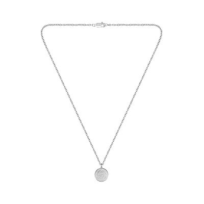 Boss Jewelry Collana da Uomo Collezione DOUBLE B COIN in Acciaio Inossidabile con un Charm a Forma di Moneta , NECKLACE, Silver Boss Jewelry Collana da Uomo Collezione DOUBLE B COIN in Acciaio Inossidabile con un Charm a Forma di Moneta , NECKLACE, Silver