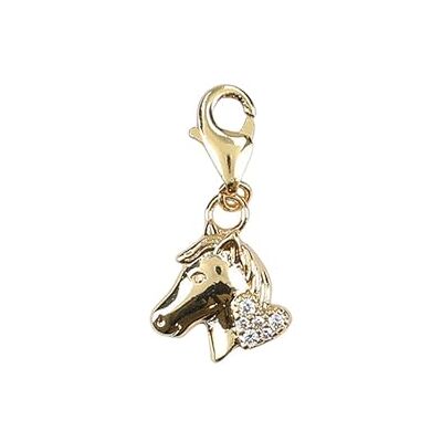Depesche Charms Express Yourself Ciondolo per collane e bracciali, Cavallo, Placcato Oro, Come Piccolo Regalo Depesche Charms Express Yourself Ciondolo per collane e bracciali, Cavallo, Placcato Oro, Come Piccolo Regalo