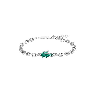 Lacoste Bracciale a Catena Per Uomo e Donna Collezione ARTHOR in Acciaio Inossidabile con Cristalli Disponibile in versione Oro o Argento Lacoste Bracciale a Catena Per Uomo e Donna Collezione ARTHOR in Acciaio Inossidabile con Cristalli Disponibile in versione Oro o Argento