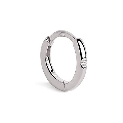 SINGULARU Orecchino Singolo Cerchio Klein Spark M. Argento Sterling 925 con Finitura Placcata Oro 8Kt o Rodio con Zirconi. Chiusura Click/Congo. Gioielli per Donna SINGULARU Orecchino Singolo Cerchio Klein Spark M. Argento Sterling 925 con Finitura Placcata Oro 8Kt o Rodio con Zirconi. Chiusura Click/Congo. Gioielli per Donna