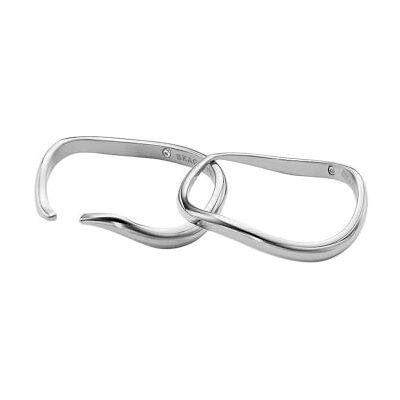 Skagen Anello Essential Waves Donna, Argento o Placcato Oro o Placcato Oro Rosa, Acciaio Inossidabile, D'argento, 8 Skagen Anello Essential Waves Donna, Argento o Placcato Oro o Placcato Oro Rosa, Acciaio Inossidabile, D'argento, 8
