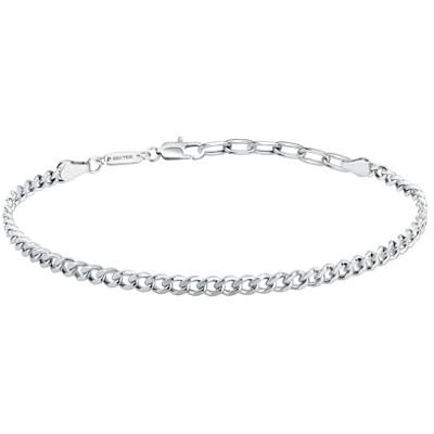 Sector Bracciale Uomo in Argento 925‰ rodiato con Catena Grumetta, Collezione SILVER COLLECTION SAXY05 Sector Bracciale Uomo in Argento 925‰ rodiato con Catena Grumetta, Collezione SILVER COLLECTION SAXY05