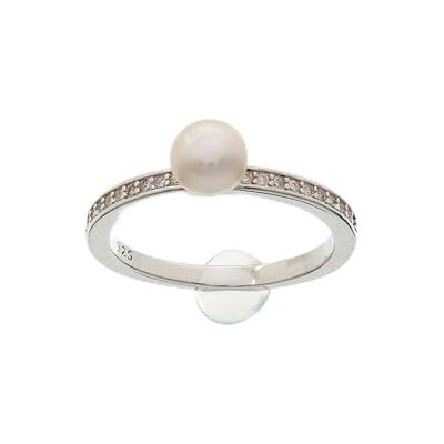 Brilio Silver Anello Elegant Silver Ring with Real Pearl RI055W Circuito: 58 mm Marca, Estándar, Metallo Non prezioso, Nessuna Pietra preziosa Brilio Silver Anello Elegant Silver Ring with Real Pearl RI055W Circuito: 58 mm Marca, Estándar, Metallo Non prezioso, Nessuna Pietra preziosa