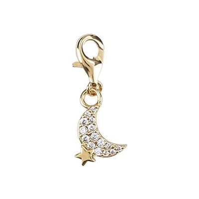 Depesche Charms Express Yourself Ciondolo per collane e bracciali, Luna, Placcato Oro, Come Piccolo Regalo Depesche Charms Express Yourself Ciondolo per collane e bracciali, Luna, Placcato Oro, Come Piccolo Regalo