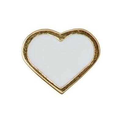 Design Letters Charm Cuore Smalto Bianco (Oro) Design Letters Charm Cuore Smalto Bianco (Oro)