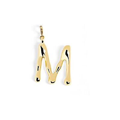 SINGULARU Charm Letter XL Oro Pendente Iniziale in Ottone con Finitura Placcata in Oro 18kt Pendente Lettere A Z Charm Combinabile con Collana Gioielli da Donna SINGULARU Charm Letter XL Oro Pendente Iniziale in Ottone con Finitura Placcata in Oro 18kt Pendente Lettere A Z Charm Combinabile con Collana Gioielli da Donna
