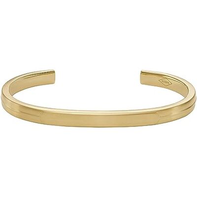 Fossil Bracciale da uomo, Bracciale da polso in acciaio inossidabile, tutto impilato, Oro (Gold) Fossil Bracciale da uomo, Bracciale da polso in acciaio inossidabile, tutto impilato, Oro (Gold)
