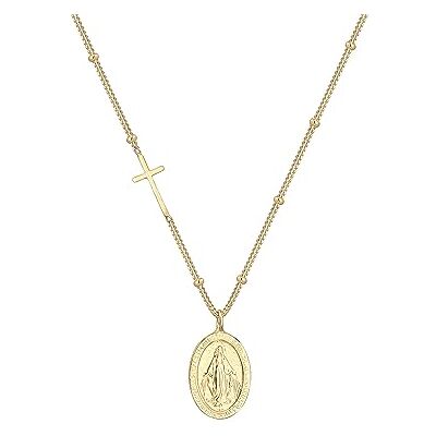 Elli @lleennyyy Collana da donna con ciondolo e croce in argento sterling 925 Elli @lleennyyy Collana da donna con ciondolo e croce in argento sterling 925