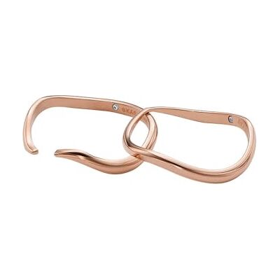 Skagen Anello Essential Waves Donna, Argento o Placcato Oro o Placcato Oro Rosa, Acciaio Inossidabile, Oro Rosa, 8 Skagen Anello Essential Waves Donna, Argento o Placcato Oro o Placcato Oro Rosa, Acciaio Inossidabile, Oro Rosa, 8