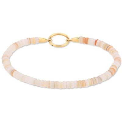 Tamaris Bracciale in acciaio inox IP oro, 18,5 cm, Acciaio inossidabile, Pietre di conchiglia Tamaris Bracciale in acciaio inox IP oro, 18,5 cm, Acciaio inossidabile, Pietre di conchiglia