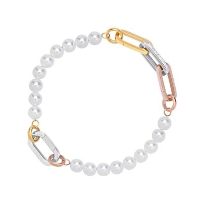 iXXXi Connect Bracciale composito Bowie Argento 21.5cm, 21.5cm, Acciaio inossidabile, Nessuna pietra preziosa iXXXi Connect Bracciale composito Bowie Argento 21.5cm, 21.5cm, Acciaio inossidabile, Nessuna pietra preziosa