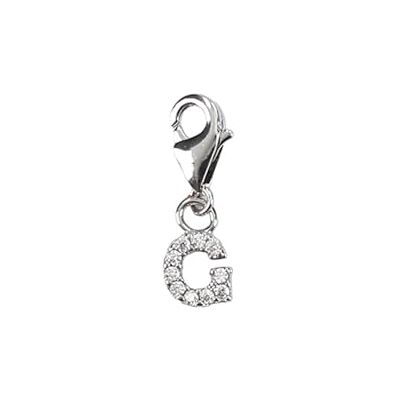 Depesche Charms Express Yourself-Ciondolo per collane e bracciali, Lettera G, Placcato Argento, Come Piccolo Regalo, Multicolore Depesche Charms Express Yourself-Ciondolo per collane e bracciali, Lettera G, Placcato Argento, Come Piccolo Regalo, Multicolore