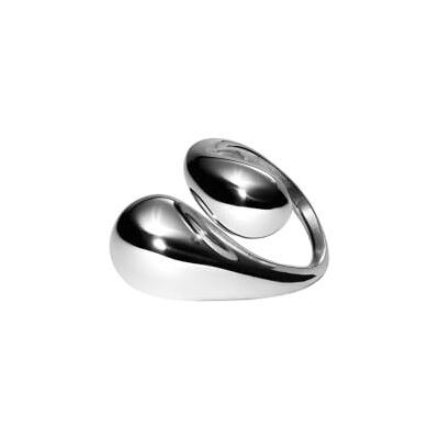 Purelei Swirl Ring – Anello regolabile con forma curva – Acciaio inossidabile placcato oro 14 K/18 K – Design a goccia – Taglie S/M & M/L – 7,16 g – Impermeabile Purelei Swirl Ring – Anello regolabile con forma curva – Acciaio inossidabile placcato oro 14 K/18 K – Design a goccia – Taglie S/M & M/L – 7,16 g – Impermeabile
