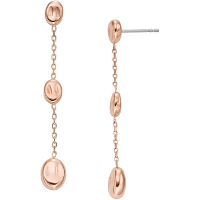 Skagen Orecchini da donna Anja Pebbles in acciaio inox oro rosa, , Misura unica, Acciaio inossidabile, Nessuna pietra preziosa, Rosa corallo Skagen Orecchini da donna Anja Pebbles in acciaio inox oro rosa, , Misura unica, Acciaio inossidabile, Nessuna pietra preziosa, Rosa corallo