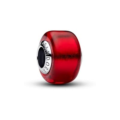 PANDORA Moments 794425C00 Breloque en Verre de Murano Rouge en Argent Sterling PANDORA Moments 794425C00 Breloque en Verre de Murano Rouge en Argent Sterling