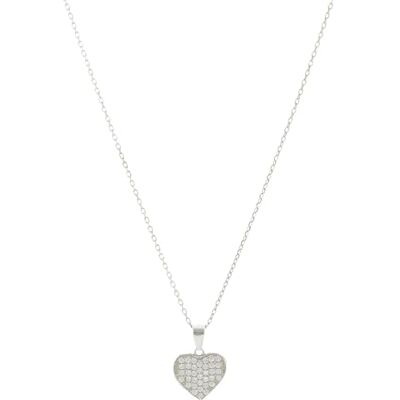 Beneto Collana Silver Necklace with Heart AGS122 / 48 Marca, Estándar, Metallo Non prezioso, Nessuna Pietra preziosa Beneto Collana Silver Necklace with Heart AGS122 / 48 Marca, Estándar, Metallo Non prezioso, Nessuna Pietra preziosa