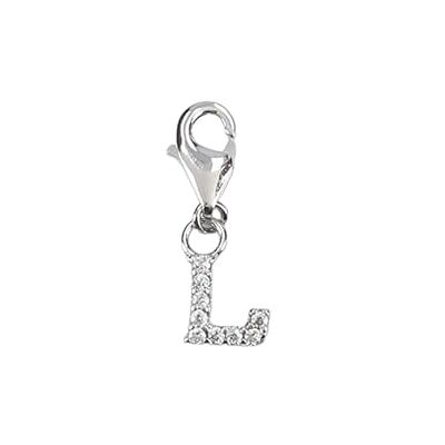 Depesche Charms Express Yourself Ciondolo per collane e bracciali, Lettera L, Placcato Argento, Come Piccolo Regalo Depesche Charms Express Yourself Ciondolo per collane e bracciali, Lettera L, Placcato Argento, Come Piccolo Regalo