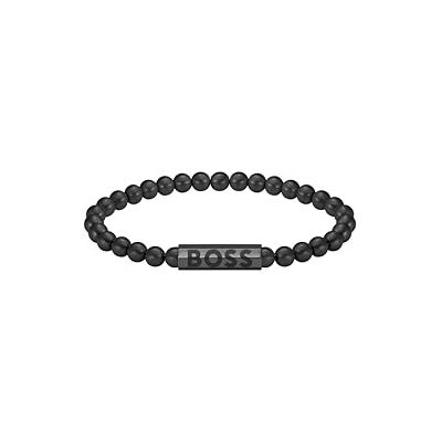 Boss Jewelry Braccialetto di perline da uomo Collezione SPHERE METAL in Acciaio Inossidabile, Oro Giallo e Nero Boss Jewelry Braccialetto di perline da uomo Collezione SPHERE METAL in Acciaio Inossidabile, Oro Giallo e Nero