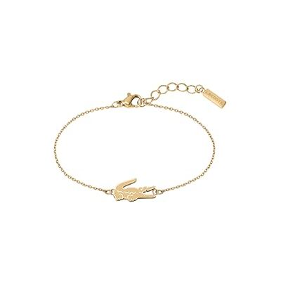 Lacoste Braccialetto a Catena da Donna Collezione CROCODILE in Oro Rosa con un Charm a forma di Coccodrillo Lacoste Braccialetto a Catena da Donna Collezione CROCODILE in Oro Rosa con un Charm a forma di Coccodrillo