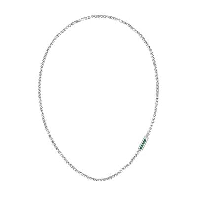 Lacoste Collana a Catena da Uomo Collezione SPELT in Acciaio Inossidabile con un Charm , Collana, Argento, Lacoste Collana a Catena da Uomo Collezione SPELT in Acciaio Inossidabile con un Charm , Collana, Argento,