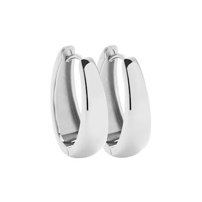 JEWELS BY LEONARDO Orecchini Elodie, 1 paio di orecchini a cerchio in acciaio inox color argento, opulente, a forma di goccia, idea regalo per donne, JEWELS BY LEONARDO Orecchini Elodie, 1 paio di orecchini a cerchio in acciaio inox color argento, opulente, a forma di goccia, idea regalo per donne,