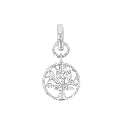 amor Charms da Donna in Argento 925, con zirconi sintetici, 2 cm, bianco, albero della vita, in confezione regalo, amor Charms da Donna in Argento 925, con zirconi sintetici, 2 cm, bianco, albero della vita, in confezione regalo,