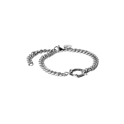 Purelei Bold Charm Bracciale – Grande catena a maglia barbazzale con chiusura a charm – Acciaio inossidabile placcato oro 14 K, oro rosa o argento – 16/18/20 cm – 6,6 mm di larghezza – combinabile con Purelei Bold Charm Bracciale – Grande catena a maglia barbazzale con chiusura a charm – Acciaio inossidabile placcato oro 14 K, oro rosa o argento – 16/18/20 cm – 6,6 mm di larghezza – combinabile con