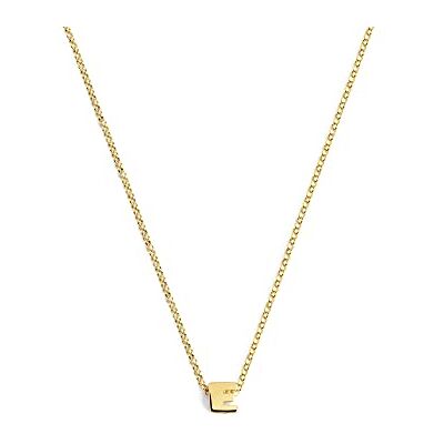 SINGULARU Collana Personalizzata Single Letter. Ciondolo in Argento Sterling 925 con Finitura Placcata Oro 18Kt. Catena Taglia Unica. Gioielli per Donna. Lettera A-Z SINGULARU Collana Personalizzata Single Letter. Ciondolo in Argento Sterling 925 con Finitura Placcata Oro 18Kt. Catena Taglia Unica. Gioielli per Donna. Lettera A-Z