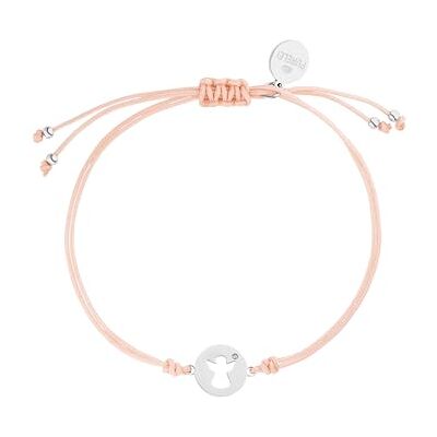 Purelei Bracciale Pink Angel – Braccialetto Angelo Custode per donne e ragazze – Portafortuna in nylon rosa con ciondolo in acciaio inox – Lunghezza regolabile Purelei Bracciale Pink Angel – Braccialetto Angelo Custode per donne e ragazze – Portafortuna in nylon rosa con ciondolo in acciaio inox – Lunghezza regolabile
